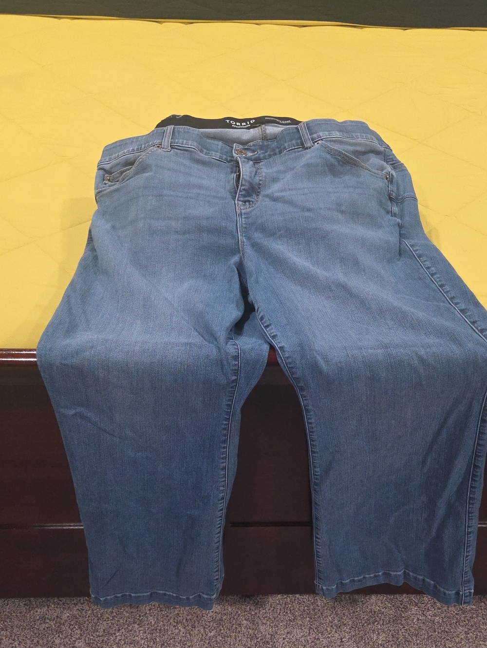 Torrid Bombshell Flare Premium Stretch Jeans Plus Size 24Tall Mid Wash